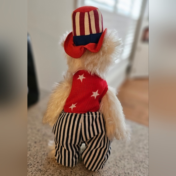 2000 Ty The Attic Treasures Collection Uncle Sam Patriotic Bear Collectible - Picture 4 of 6